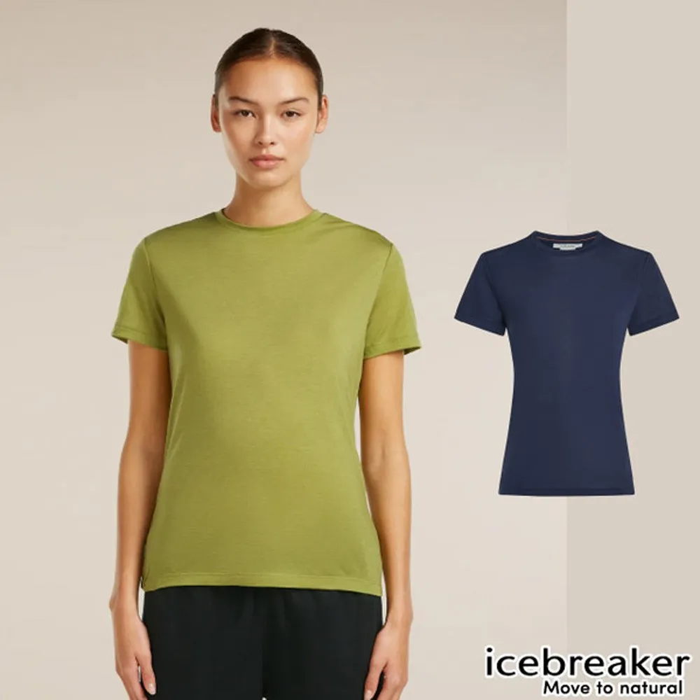 【Icebreaker】女 美麗諾羊毛 Core 圓領短袖上衣.T恤.運動休閒衫/萊賽爾(天絲)混紡/ IB0A56Y4✿30E010